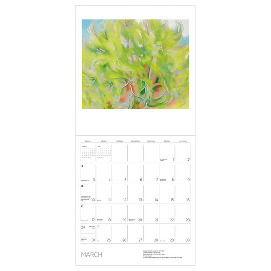 O'Keeffe 2024 wall calendar Calendars Tate Shop Tate